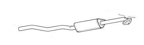 VEGAZ Mittelschalldämpfer für OPEL Astra K Schrägheck (B16) Bild VEGAZ Mittelschalldämpfer für OPEL Astra K Schrägheck (B16)