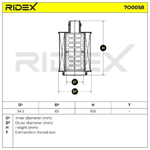 RIDEX Ölfilter Motorölfilter Filtereinsatz mit Dichtungen 7O0058 für OPEL Bild RIDEX Ölfilter Motorölfilter Filtereinsatz mit Dichtungen 7O0058 für OPEL