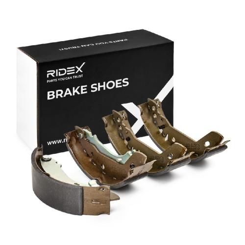 RIDEX Bremsbacken Satz für Trommelbremse Hinten mit Hebel passend für PEUGEOT Bild RIDEX Bremsbacken Satz für Trommelbremse Hinten mit Hebel passend für PEUGEOT