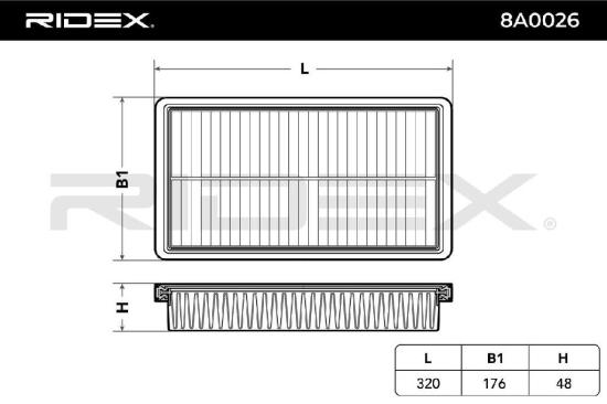 RIDEX 8A0026 Motor Luftfilter Umluftfilter für MAZDA 6 Kombi (GH) für AUDI Bild RIDEX 8A0026 Motor Luftfilter Umluftfilter für MAZDA 6 Kombi (GH) für AUDI