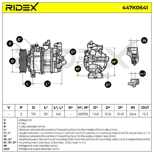 RIDEX A/C Kompressor für Klimaanlage Klimakompressor mit ID: 6CVC PAG 46 mit Bild RIDEX A/C Kompressor für Klimaanlage Klimakompressor mit ID: 6CVC PAG 46 mit