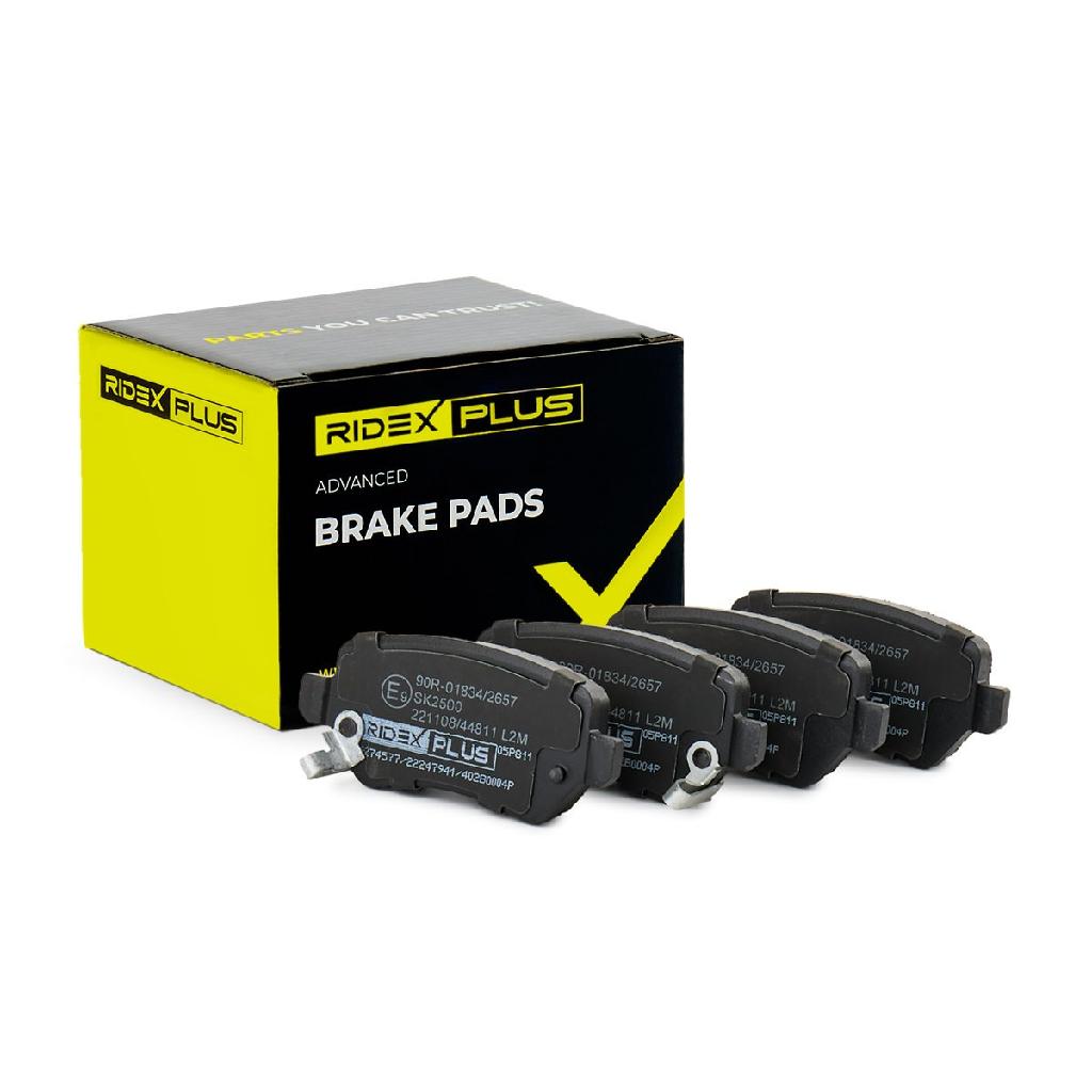 RIDEX PLUS Bremsbelagsatz Bremsbeläge Hinten für OPEL ZAFIRA B (A05) Meriva A