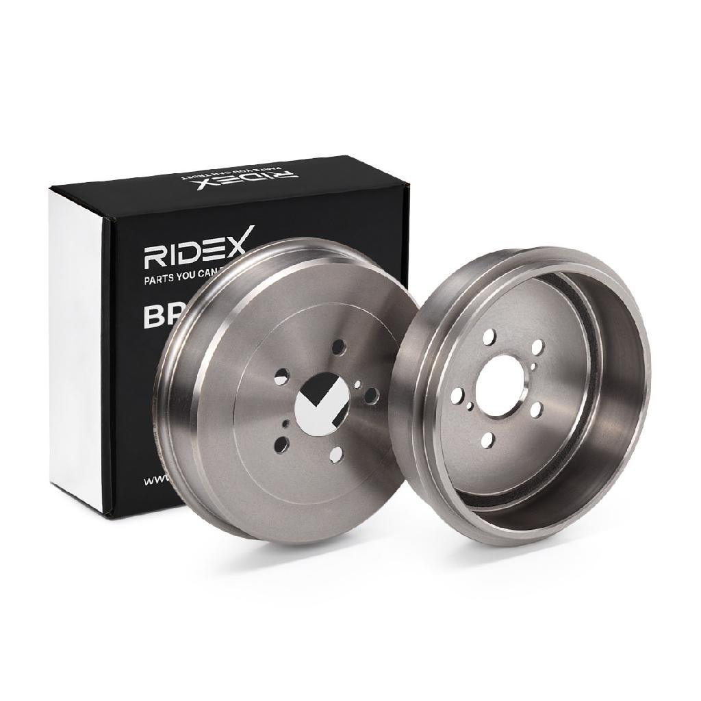 RIDEX 123B0053 2x Bremstrommeln Set Hinten für TOYOTA Avensis Kombi (T22)