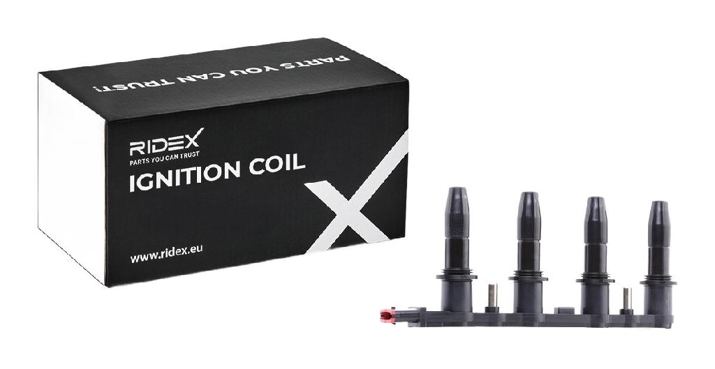 RIDEX 689C0027 Zündspule 12V für OPEL Corsa D Schrägheck (S07) 95517924 10458316