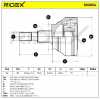 RIDEX 5J0654 Gelenksatz Antriebswelle Achswelle Vorne radseitig A166350710064 Bild RIDEX 5J0654 Gelenksatz Antriebswelle Achswelle Vorne radseitig A166350710064