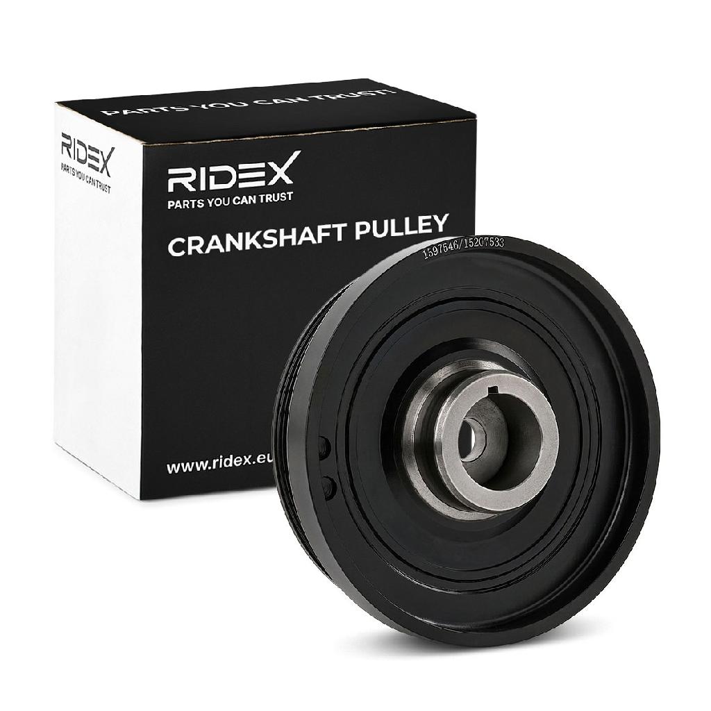 RIDEX 3213B0152 Riemenscheibe Kurbelwelle 172mm Kurbelwellenriemenscheibe