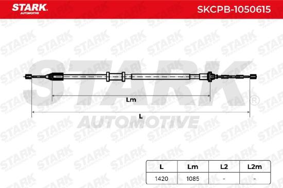 STARK Handbremsseil Hinten für RENAULT KANGOO (KC0/1) Bild STARK Handbremsseil Hinten für RENAULT KANGOO (KC0/1)
