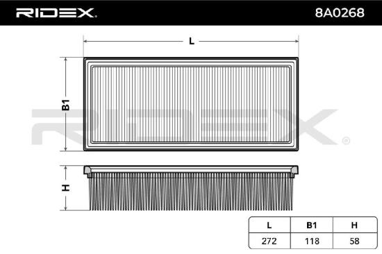 RIDEX 8A0268 Motor Luftfilter Filtereinsatz für LAND ROVER Freelander SUV (L314) Bild RIDEX 8A0268 Motor Luftfilter Filtereinsatz für LAND ROVER Freelander SUV (L314)