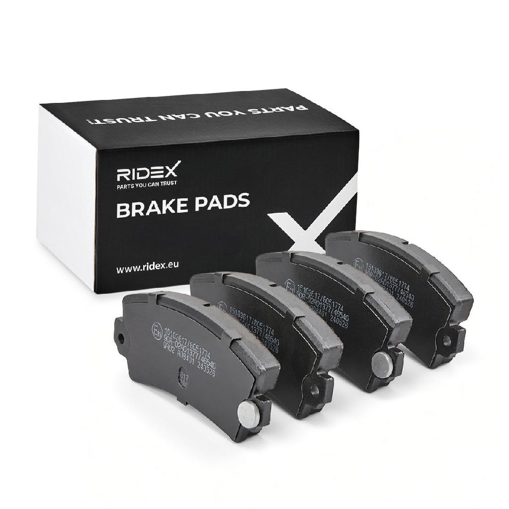 RIDEX Bremsbelagsatz Bremsbeläge Vorne für RENAULT 4 (112) 5 (122) 4 Kasten 12