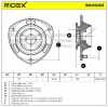 RIDEX 1180S0203 Federbeinstützlager mit Lager Vorne für HYUNDAI TUCSON (JM) Bild RIDEX 1180S0203 Federbeinstützlager mit Lager Vorne für HYUNDAI TUCSON (JM)