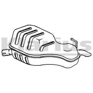 VEGAZ Endschalldämpfer Hinten für VOLVO S60 I (384) Bild VEGAZ Endschalldämpfer Hinten für VOLVO S60 I (384)