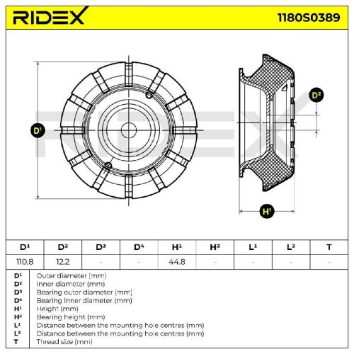 RIDEX 1180S0389 Federbeinstützlager Vorne für SUZUKI SWIFT III (MZ, EZ) Bild RIDEX 1180S0389 Federbeinstützlager Vorne für SUZUKI SWIFT III (MZ, EZ)