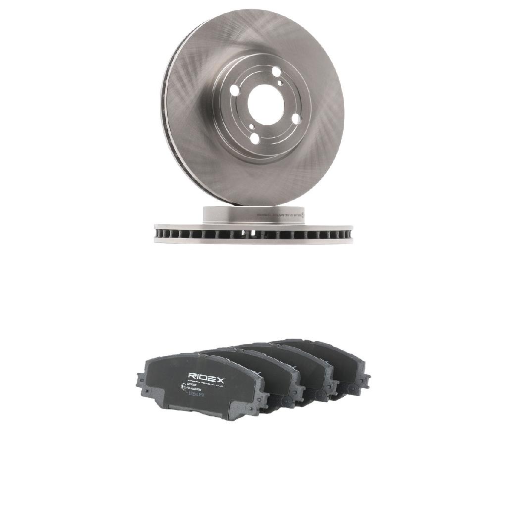 RIDEX Bremsenset Vorne Belüftet Ø275mm - Bremsscheiben und Beläge für TOYOTA