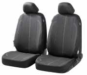 WALSER 11853 Universal Sitzschonbezug Vorne Paar Polyester Schwarz für VW