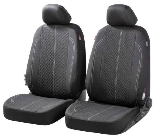 WALSER 11853 Universal Sitzschonbezug Vorne Paar Polyester Schwarz für VW Bild WALSER 11853 Universal Sitzschonbezug Vorne Paar Polyester Schwarz für VW