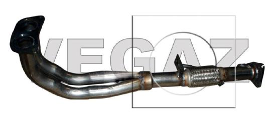 VEGAZ Abgasrohr Vorne für HONDA PRELUDE V (BB) Bild VEGAZ Abgasrohr Vorne für HONDA PRELUDE V (BB)