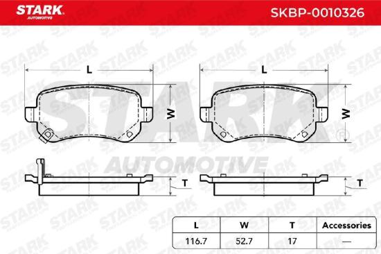 STARK Bremsbelagsatz Bremsbeläge Hinten für VW Passat Variant (3C5) Passat CC Bild STARK Bremsbelagsatz Bremsbeläge Hinten für VW Passat Variant (3C5) Passat CC