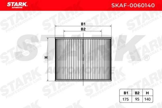 STARK SKAF-0060140 Motor Luftfilter Umluftfilter für SAAB 9-5 Kombi (YS3E) 9-3 Bild STARK SKAF-0060140 Motor Luftfilter Umluftfilter für SAAB 9-5 Kombi (YS3E) 9-3