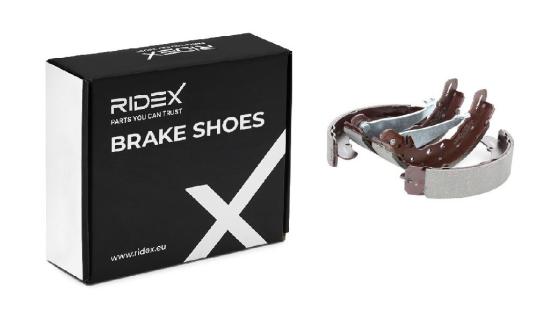 RIDEX Bremsbacken Satz für Trommelbremse Hinten mit Hebel für AUDI 80 Limousine Bild RIDEX Bremsbacken Satz für Trommelbremse Hinten mit Hebel für AUDI 80 Limousine