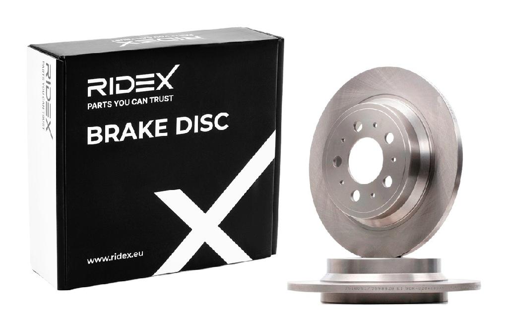 RIDEX 82B0212 2x Bremsscheiben Hinten Ø288mm voll für VOLVO V70 II (285)
