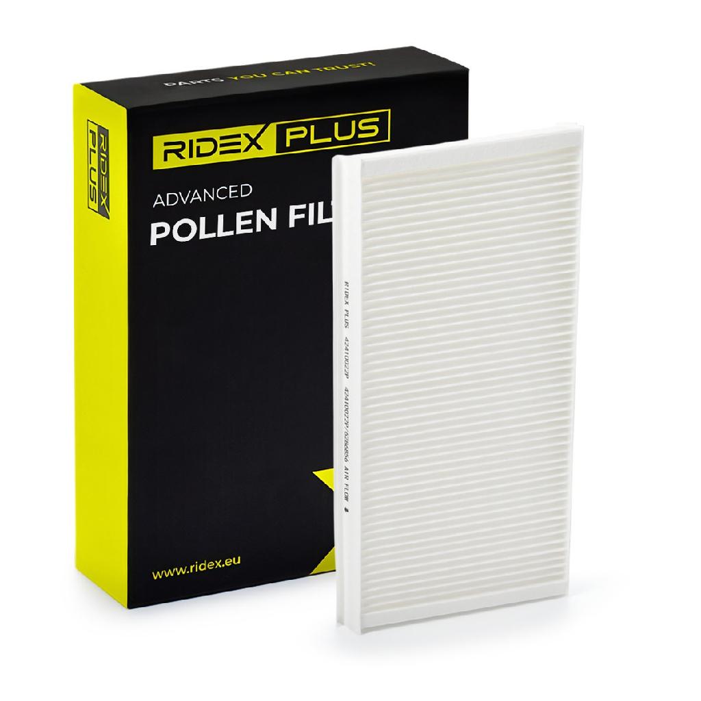 RIDEX PLUS 424I0022P Innenraumfilter Pollenfilter Höhe: 30 Breite: 162 Länge: