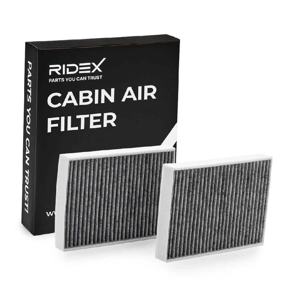 RIDEX 424I0481 Innenraumfilter Pollenfilter Aktivkohlefilter Höhe: 30 Breite: