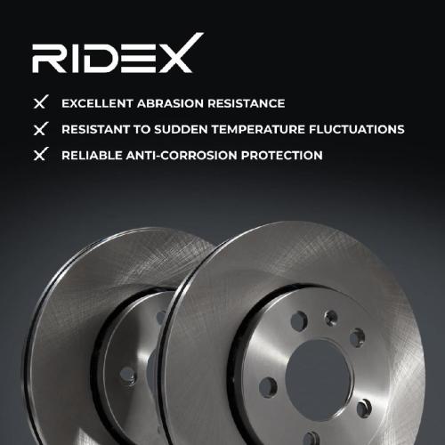 RIDEX 82B0069 2x Bremsscheiben Vorne Ø257,3mm voll für FIAT 500 (312) Bild RIDEX 82B0069 2x Bremsscheiben Vorne Ø257,3mm voll für FIAT 500 (312)