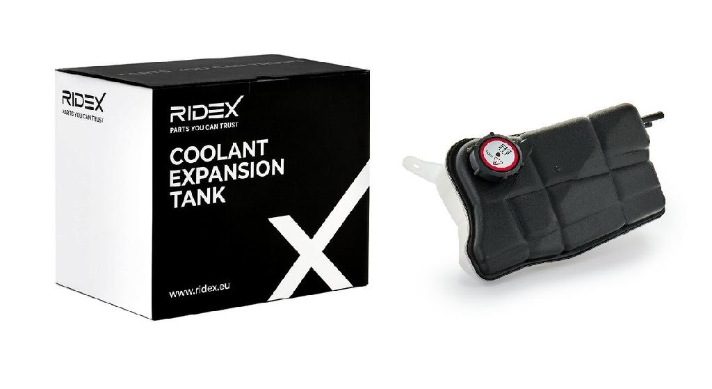 RIDEX 397E0153 Ausgleichsbehälter Kühlmittel mit Verschlussstopfen für FORD
