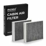 RIDEX 424I0202 Innenraumfilter Pollenfilter Aktivkohlefilter Höhe: 31 Breite: