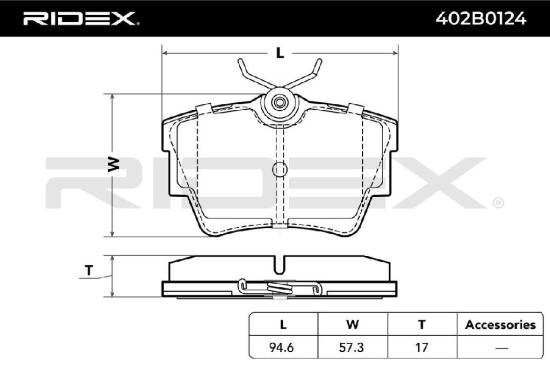 RIDEX Bremsbelagsatz Bremsbeläge Hinten für OPEL Vivaro A Kastenwagen (X83) Bild RIDEX Bremsbelagsatz Bremsbeläge Hinten für OPEL Vivaro A Kastenwagen (X83)