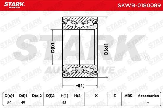 STARK SKWB-0180089 Radlagersatz pro 1 Rad Vorne beidseitig passend für PEUGEOT Bild STARK SKWB-0180089 Radlagersatz pro 1 Rad Vorne beidseitig passend für PEUGEOT