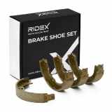 RIDEX Bremsbacken Satz für Trommelbremse Hinten ohne Handbremshebel für JEEP