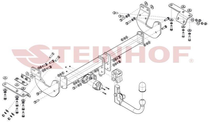 STEINHOF Anhängerkupplung für RENAULT MODUS / GRAND MODUS (F/JP0)
