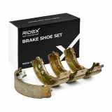 RIDEX Bremsbacken Satz für Trommelbremse Hinten ohne Hebel für FIAT 70B0189
