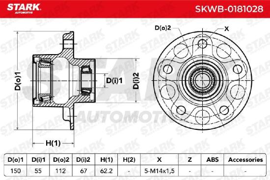 STARK SKWB-0181028 Radlagersatz pro 1 Rad Vorne passend für MERCEDES-BENZ Bild STARK SKWB-0181028 Radlagersatz pro 1 Rad Vorne passend für MERCEDES-BENZ