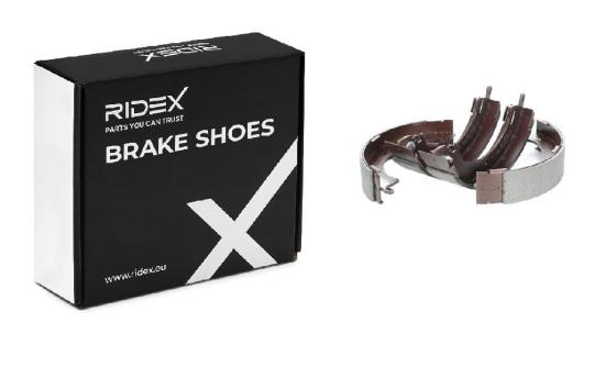 RIDEX Bremsbacken Satz für Trommelbremse Hinten ohne Hebel für MITSUBISHI Bild RIDEX Bremsbacken Satz für Trommelbremse Hinten ohne Hebel für MITSUBISHI