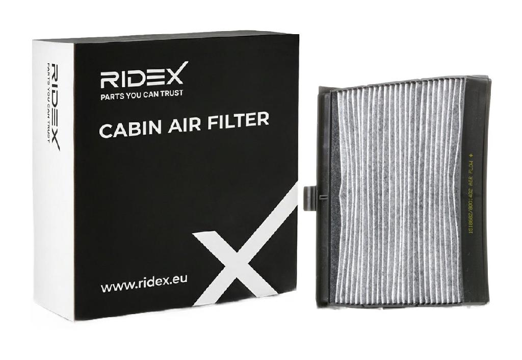 RIDEX 424I0171 Innenraumfilter Pollenfilter Aktivkohlefilter Höhe: 39 Breite: