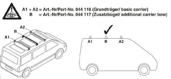 ATERA Dachträger passend für MERCEDES-BENZ VIANO (W639) Bild ATERA Dachträger passend für MERCEDES-BENZ VIANO (W639)