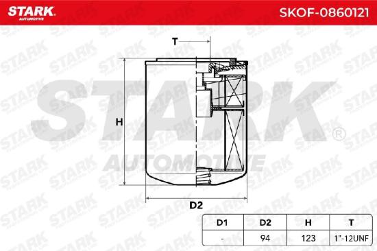 STARK Ölfilter Motorölfilter Anschraubfilter SKOF-0860121 für NISSAN für PORSCHE Bild STARK Ölfilter Motorölfilter Anschraubfilter SKOF-0860121 für NISSAN für PORSCHE