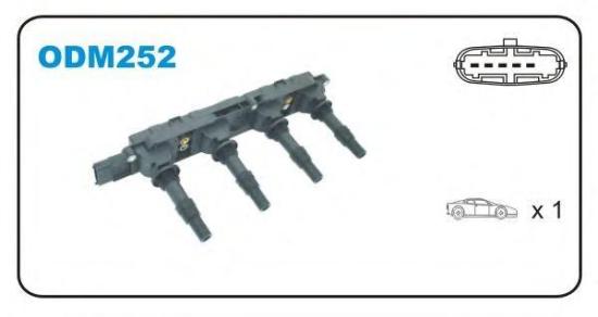 JANMOR ODM252 Zündspule für OPEL Corsa C Schrägheck (X01) 1208008 9119567 Bild JANMOR ODM252 Zündspule für OPEL Corsa C Schrägheck (X01) 1208008 9119567