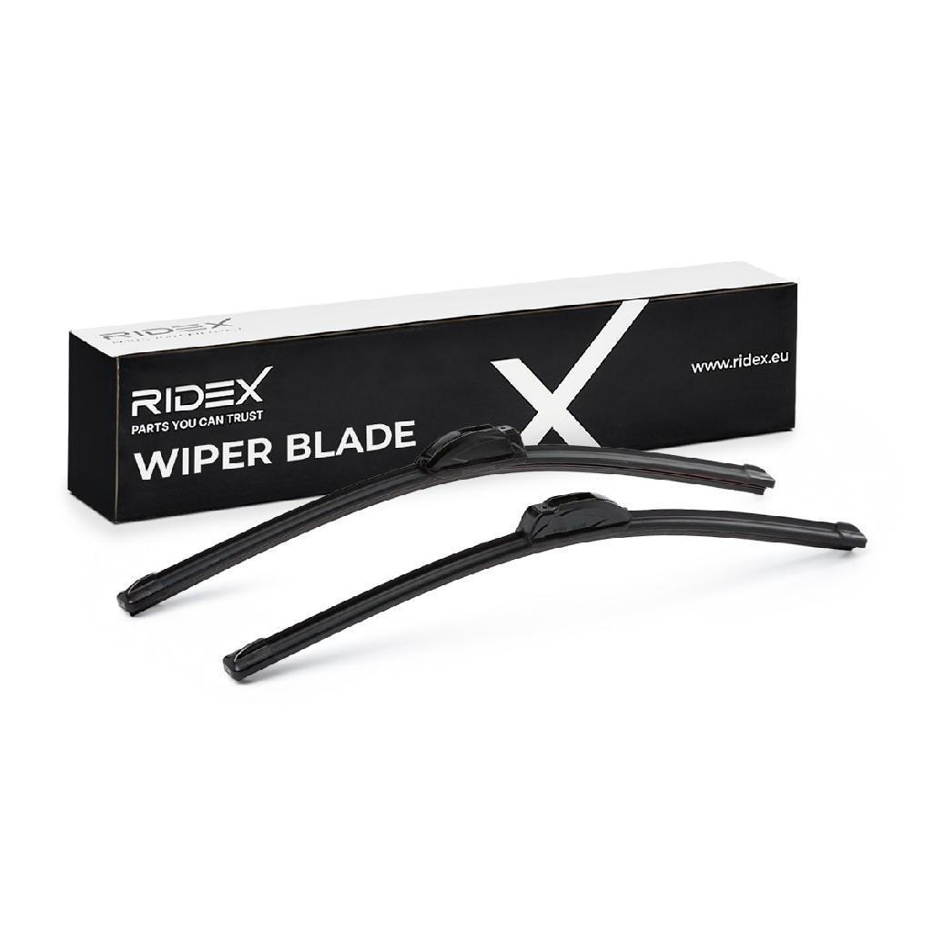 2x RIDEX Scheibenwischer Satz Wischerblätter Satz mit Spoiler Vorne Länge 1:
