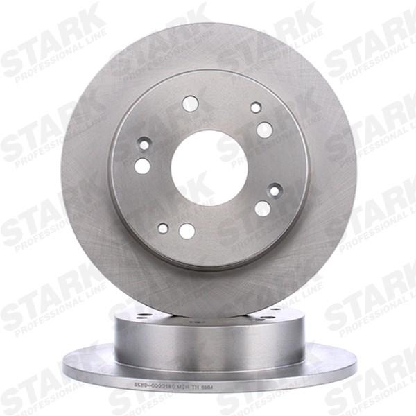 STARK SKBD-0022180 2x Bremsscheiben Hinten Ø259,7mm voll für HONDA
