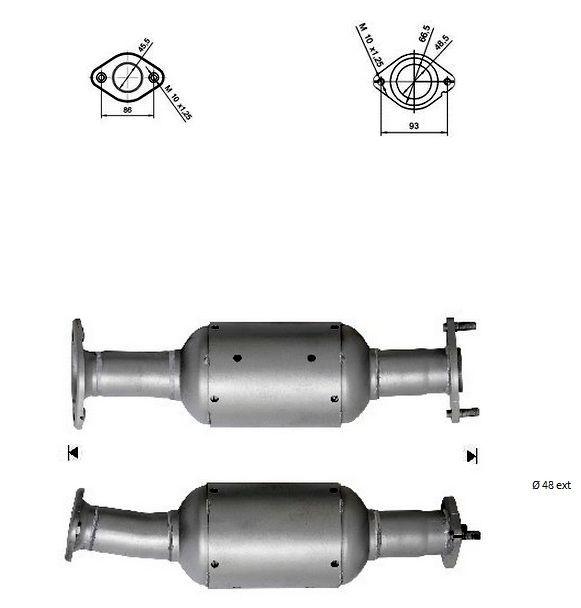 VEGAZ SZK-940 Katalysator Kat für Fahrzeuge mit OBD Euro 4 für SUZUKI 1425054G20