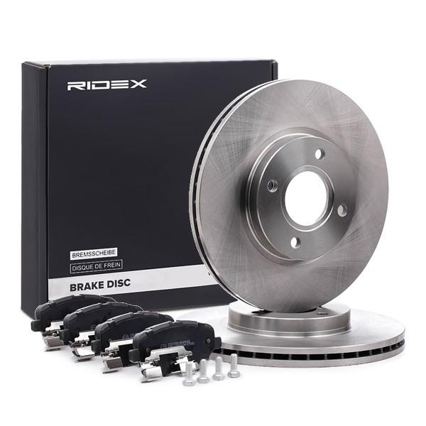 RIDEX Bremsenset Vorne Belüftet Ø278mm - Bremsscheiben und Beläge für FORD B-MAX