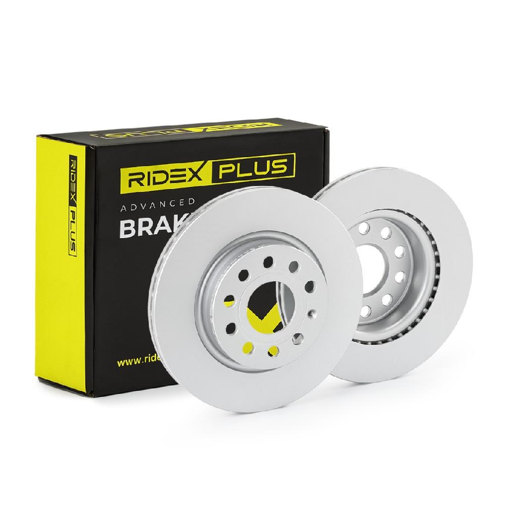 RIDEX PLUS 82B0027P 2x Bremsscheiben Vorne Ø279,8mm Belüftet für VW