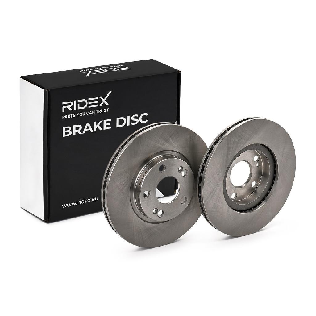 RIDEX 82B0403 2x Bremsscheiben Vorne Ø280mm Belüftet für RENAULT 7700802231