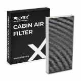 RIDEX 424I0264 Innenraumfilter Pollenfilter Aktivkohlefilter Höhe: 35 Breite: