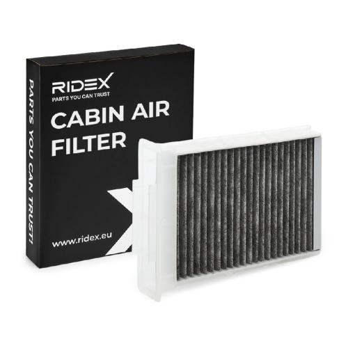 RIDEX 424I0252 Innenraumfilter Pollenfilter Aktivkohlefilter Höhe: 43,5 Breite: Bild RIDEX 424I0252 Innenraumfilter Pollenfilter Aktivkohlefilter Höhe: 43,5 Breite: