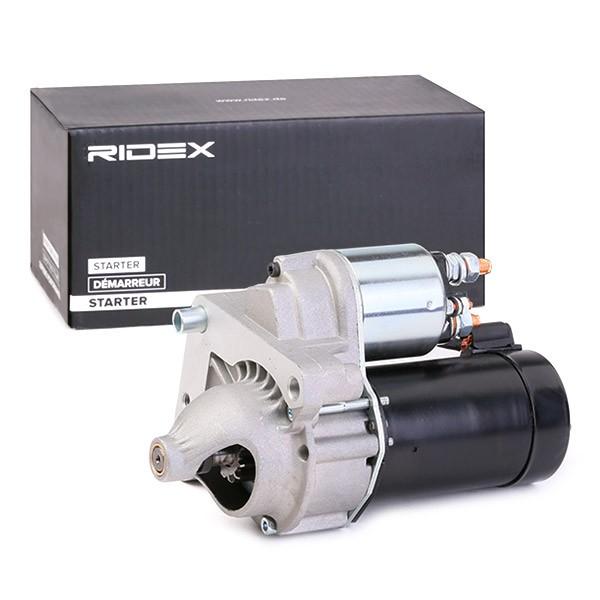 RIDEX Motor Starter/Anlasser 12V, 1,1kW, Zähnezahl: 11 passend für PEUGEOT