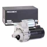RIDEX Motor Starter/Anlasser 12V, 1,1kW, Zähnezahl: 11 passend für PEUGEOT